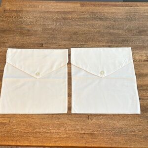 Vintage Cream Envelope Style Pillow Covers